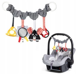 BabyOno Kontrastowa Zawieszka Do Wózka Fotelika Łóżeczka SENSORYCZNA 797