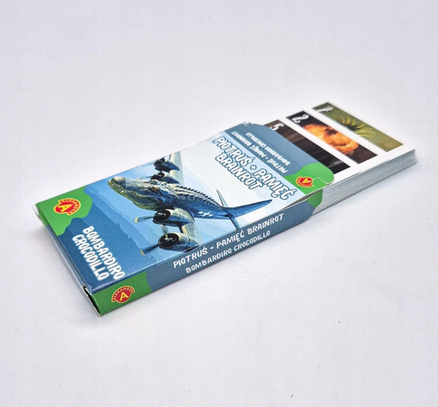 Karty Do Gry BRAINROT Bombardiro Crocodillo Gra Karciana 4+ Alexander 3152