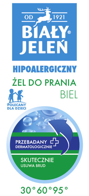 Żel Do Prania Białego Hipoalergiczny BIAŁY JELEŃ 1,5 l
