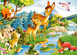 Puzzle 120 Układanka Zwierzęta JELONKI Las Jelonek Jeleń Rzeka 6+ Castor