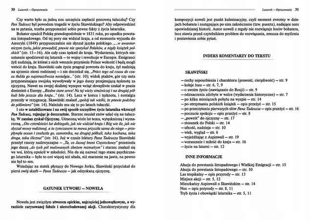 Latarnik. Wydanie z opracowaniem i streszczeniem