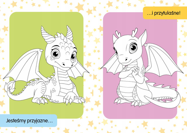 Kolorowanka z tatuażami Smoki