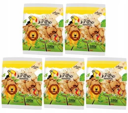 5x BIO Ania Herbatniki Jungle Mini ZOO Bez Cukru 500g
