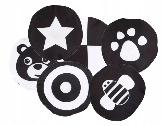 Canpol babies kontrastowa karuzela pluszowa z pozytywką SENSORY TOYS