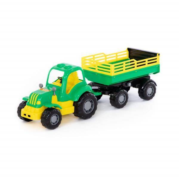 Polesie 44969 Traktor z przyczepą Nr2 w siatce mix