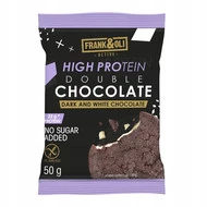 FRANK&OLI Ciastko Proteinowe Double Chocolate CZEKOLADA CIEMNA i BIAŁA 50g