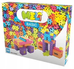 Meli Basic – klocki konstrukcyjne 1000 elementów dla dzieci 3+