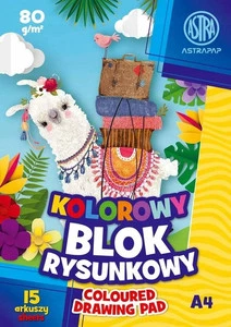 Blok Rysunkowy Barwiony W Masie A4/15k 80g Mix Astra