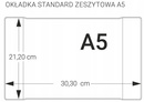 10x Okładka Szkolna Na Zeszyt Książki A5 PRZEZROCZYSTA Biurfol ZESTAW
