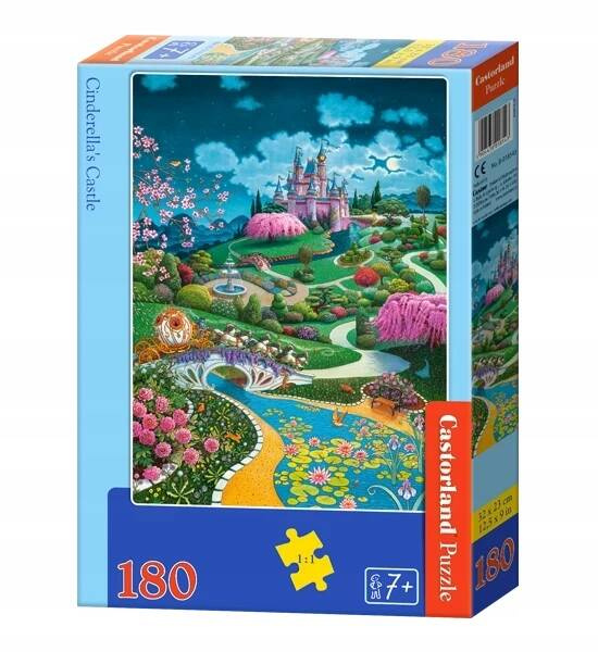 Puzzle 180 Układanka Widok ZAMEK KOPCIUSZEK Krajobraz Natura 7+ Castorland