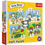 Puzzle 4w1 Dzień Kici Koci. Rodzina Kicia Kocia Trefl 34372