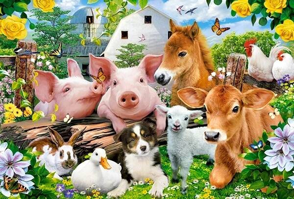 Puzzle 40 maxi - Farm Friends CASTOR