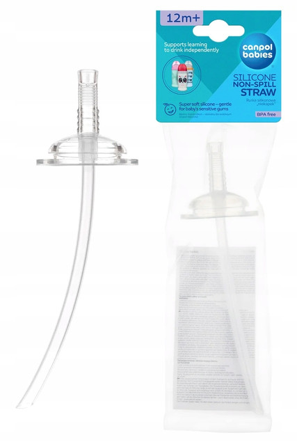 Canpol babies rurka silikonowa niekapek 1 szt