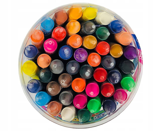 Kredki Świecowe Szkolne JUMBO 24 Kolory 48 Sztuk Colorino