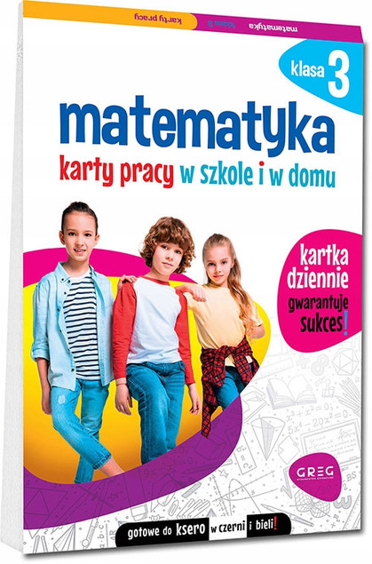 ZESTAW Kart Pracy Do Klasy 3 Język Angielski Polski Matematyka Greg