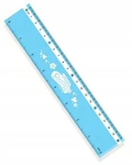 LINIJKA PLASTIKOWA 20cm PASTELOWA COLORINO