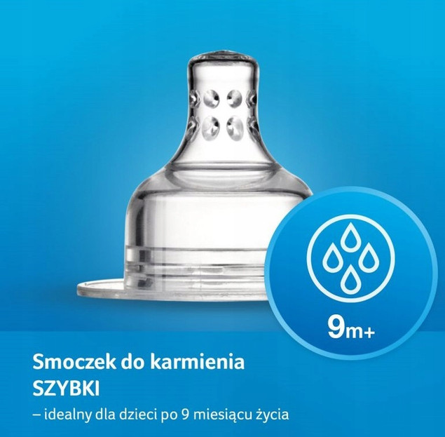 Smoczek dynamiczny do karmienia LOVI SZYBKI 2 szt.