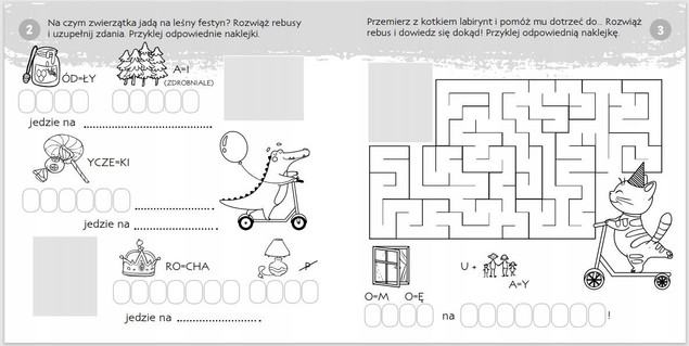 Zgadywanie-doklejanie. Rebusy
