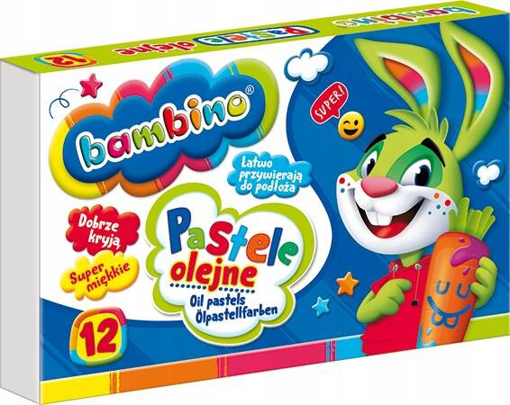 Pastele olejne 12kol. bambino MAJEWSKI
