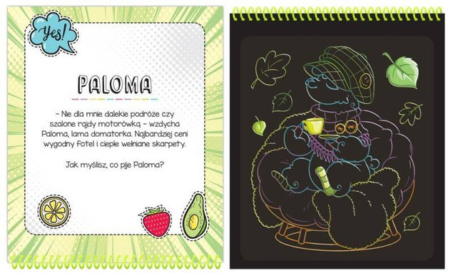 Szalone lamy. Zdrapywanka z rysikiem