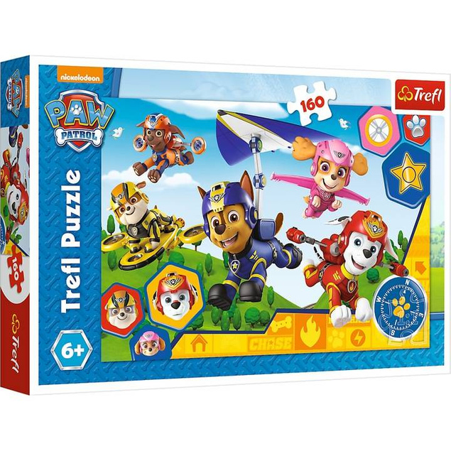 Puzzle 160 Gotowi do pomocy Psi Patrol Trefl 