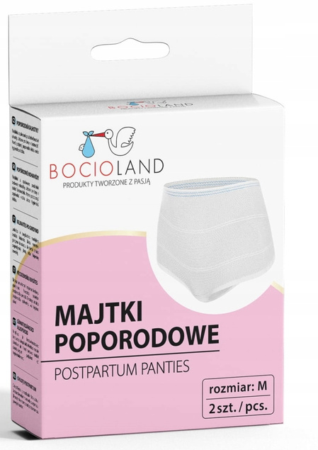 BOCIOLAND WIELORAZOWE MAJTKI POPORODOWE SIATECZKOWE M 2szt BL026