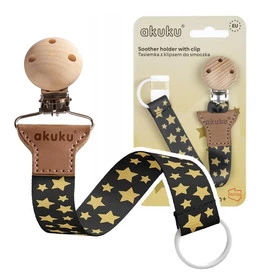 AKUKU Tasiemka ZAWIESZKA Do Smoczka Uniwersalna GWIAZDKI A0585