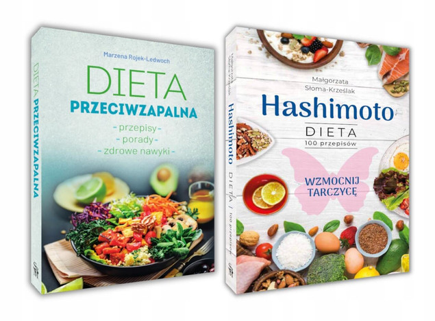 Zestaw 2w1 Hashimoto Dieta 100 Przepisów, Dieta Przeciwzapalna SBM
