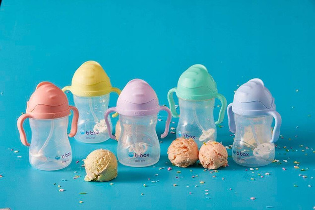 b.box Bidon ze słomką Gelato Tutti Frutti 6 m+ 240 ml