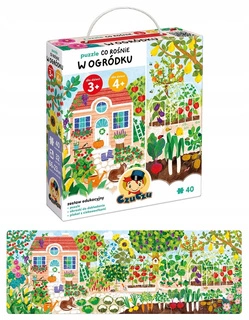 Puzzle Co Rośnie w OGRÓDKU 3+ 4+ 40el. Układanka CzuCzu 914826