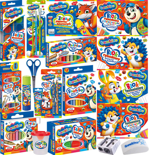 Blok rysunkowy A4 20k Bambino ST p10 MAJEWSKI/ cena za 1szt.