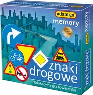 Gra Pamięciowa Memory Znaki Drogowe Adamigo 