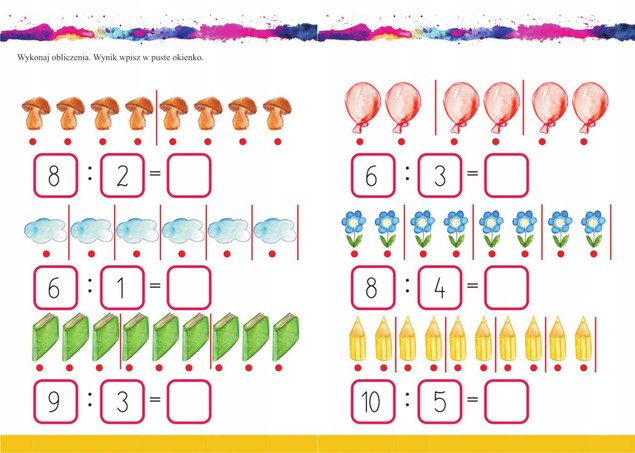 Matematyka. Dzielenie. Zeszyt ćwiczeń SP 1-3