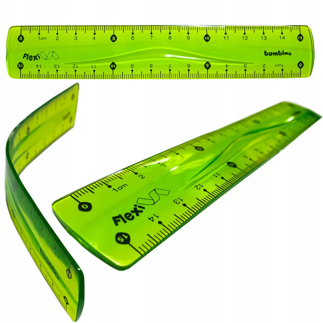 Linijka BAMBINO standard 15cm Flexi MAJEWSKI, cena za 1szt.