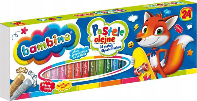 Pastele olejne 24kol. bambino MAJEWSKI