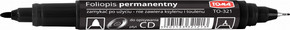Marker pisak do płyt CD DVD Toma TO-321 dwustronny czarny
