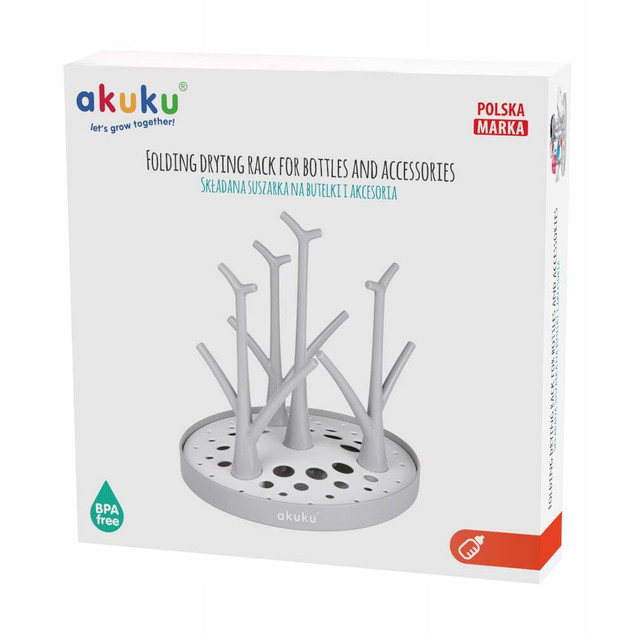 Akuku Składana suszarka na butelki i akcesoria A0014