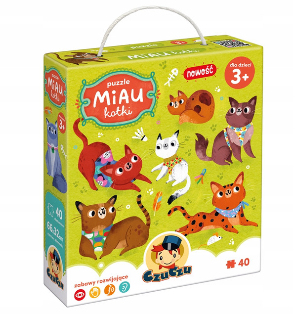 Puzzle Miau Kotki dla dzieci 3+ Czuczu