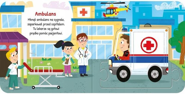 Duże puzzle. Pojazdy w mieście