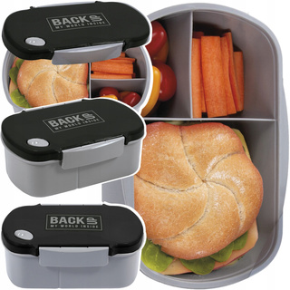 ŚNIADANIÓWKA BackUP 3 Przegródki Lunchbox BPA FREE