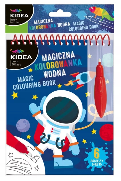 Magiczna wielorazowa kolorowanka wodna Kosmos E Kidea p10