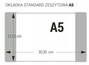 OKŁADKA Na Zeszyty A5 BEZBARWNA TRANSPARENTNA 10 Sztuk Astra