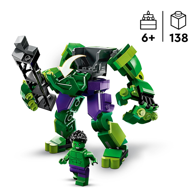 LEGO Marvel Mechaniczna Zbroja Hulka 138 el. 6+ 76241