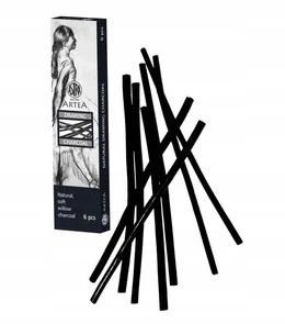 ASTRA Węgiel naturalny rysunkowy 6 sztuk 6-8mm