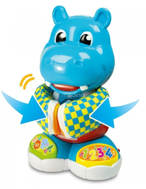 Interaktywny Edukacyjny Hipopotam Filipek Mówi Clementoni 50109