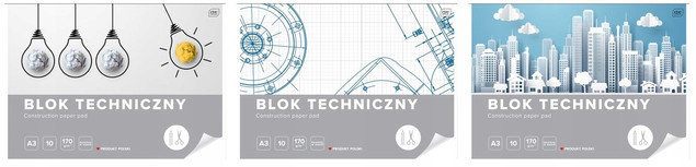 Blok Techniczny A3 10 Kartek Białych Interdruk