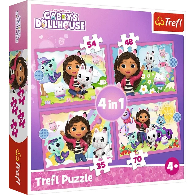 Puzzle 4w1 Przygoda Gabi 34620 Trefl