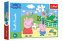 Puzzle 60 Zabawy w gronie przyjaciół Świnka Peppa Trefl 17356 