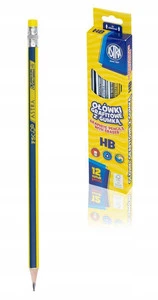 Ołówek Grafitowy HB z Gumką MIX Astra