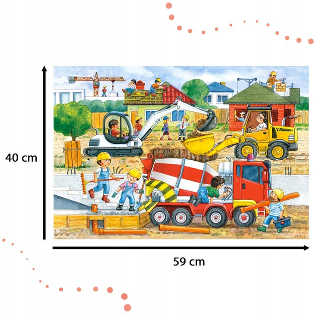 Castorland  Puzzle 40 Maxi Plac Budowy